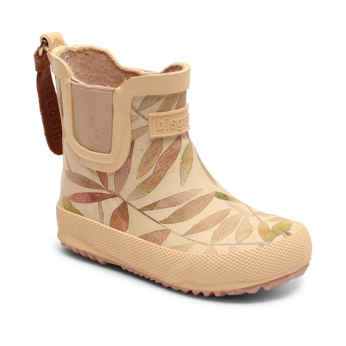 Bisgaard Rain boots for babies and kids Baby Rubber Beige leaves UV Fashions