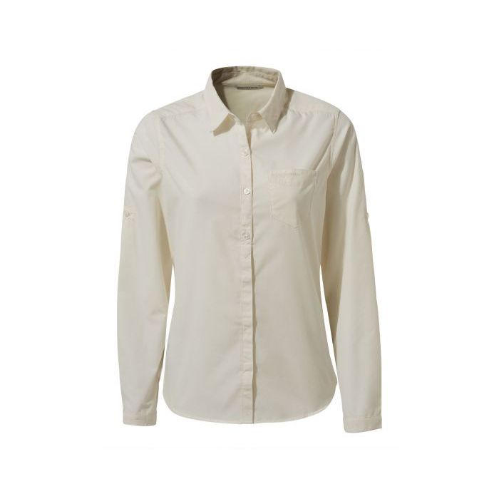 Craghoppers - Blouse for women - Long sleeve - Kiwi - Sea salt