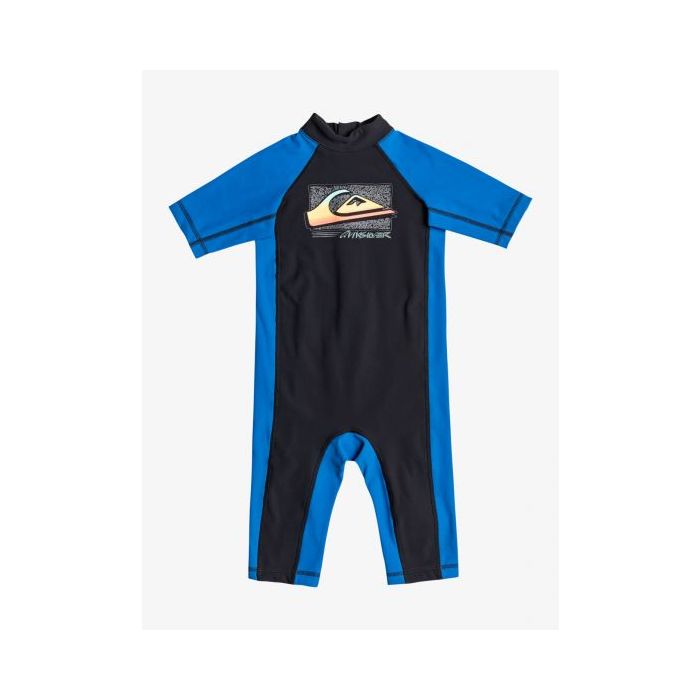 Quiksilver - UV Swim suit for boys - Thermo Spring Short sleeve - UPF50 - Jet Black