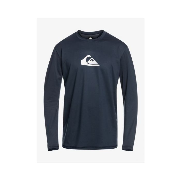 Quiksilver - UV Surf T-shirt for men - Solid Streak Long sleeve - UPF50 - Navy Blazer - Blue