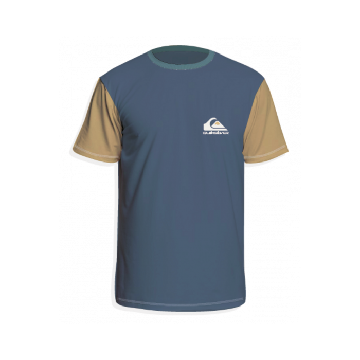 Quiksilver - UV Rashguard for boys - Hearts Omni Short sleeve - UPF50 - Bering Sea - Blue