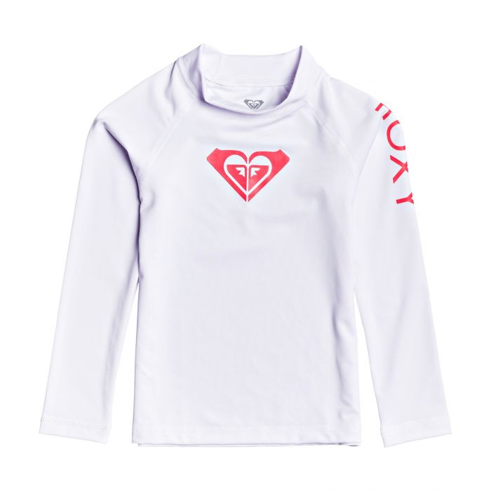 Roxy - UV Swim shirt for little girls - Longsleeve - Whole Hearted - Bright White