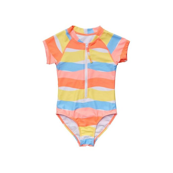 Snapper Rock - UV Swimsuit for girls - Short sleeve - Good Vibes