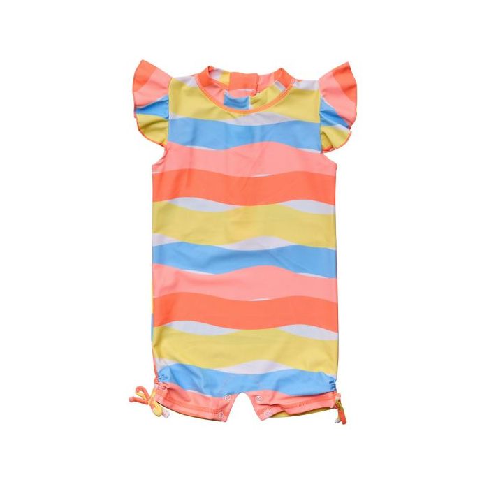Snapper Rock - UV Swimsuit for babies - Short flutter sleeve - Good Vibes