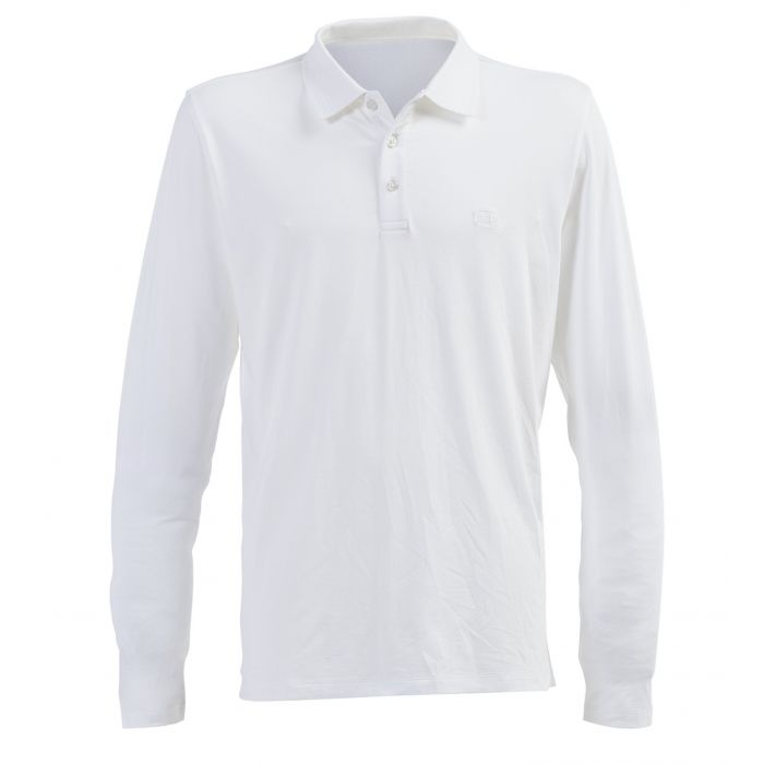 JUJA - UV polo shirt for men longsleeve - Denver - UPF50+ - White