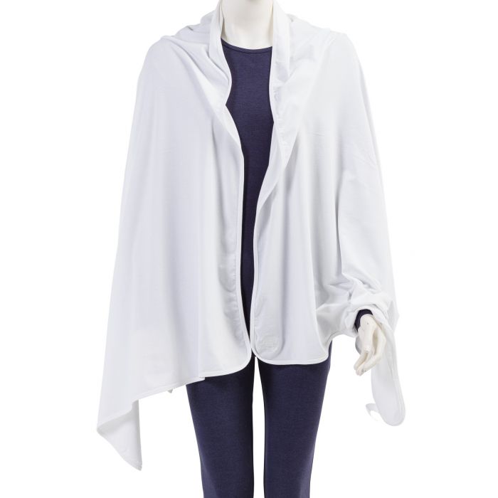 JUJA - UV Sun shawl for women - Angie - UPF50+ - White
