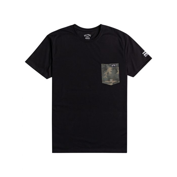 Billabong - UV Rashguard for men - Short sleeve - Team Pocket - Black