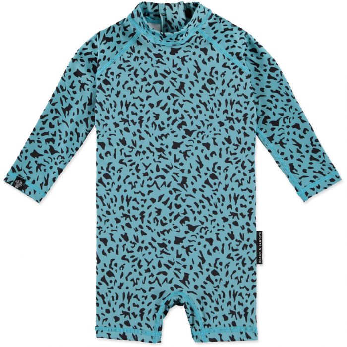 Beach & Bandits - UV Swimsuit for babies - Long sleeve - UPF50+ - Blue Lagune - Blue
