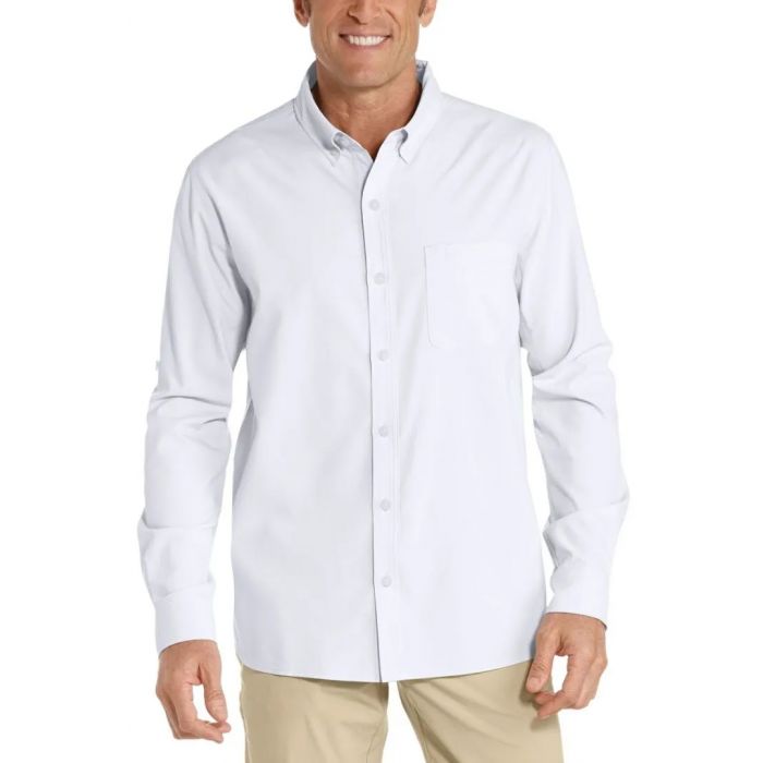 Coolibar - UV Shirt for men - Aricia Sun Shirt - White