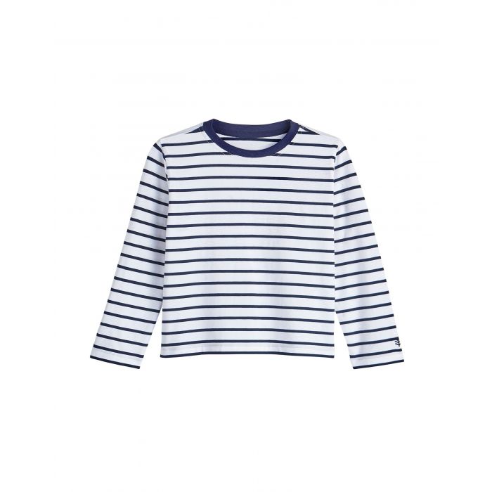 Coolibar - UV Shirt for toddlers - Longsleeve - Coco Plum - White/Navy