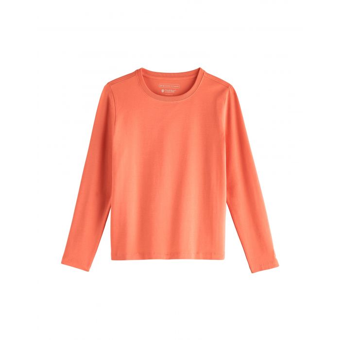 Coolibar - UV Shirt for kids - Longsleeve - Coco Plum - Soft Coral