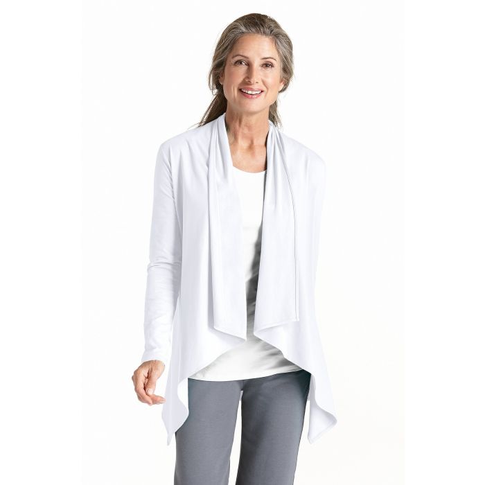 Coolibar - UV Sun Wrap Vest for women - Marietas - White