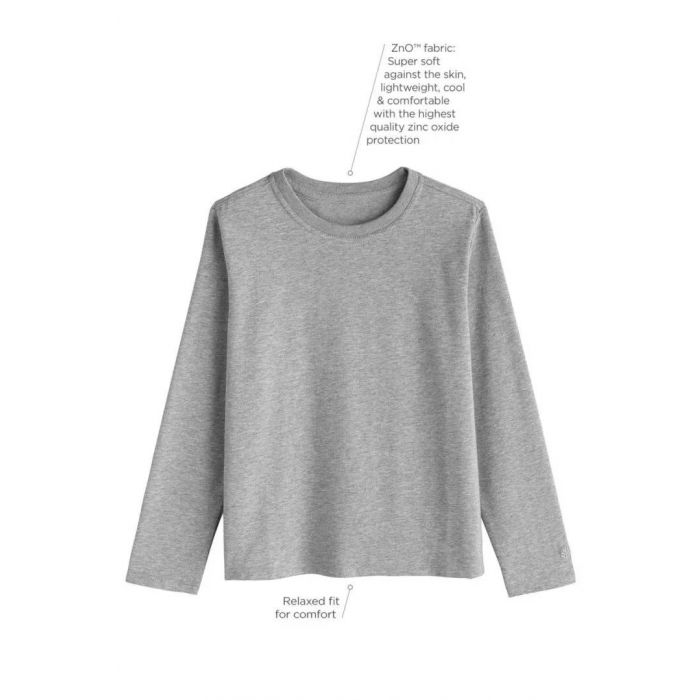 Coolibar - UV Shirt for children - Long sleeve - Coco Plum Everyday - Heather - Grey