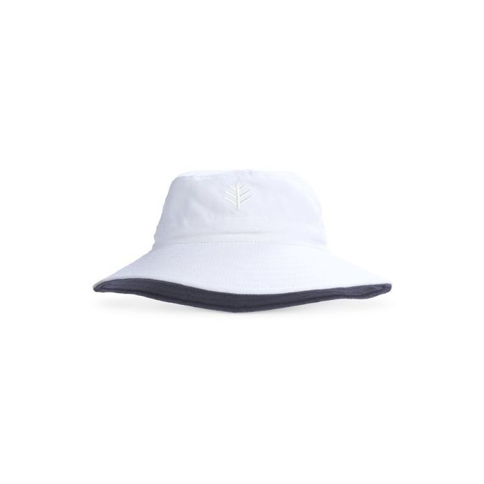 Coolibar - UV bucket hat for children - White / carbon grey