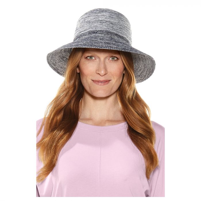 Coolibar - Marina Sun hat for women - navy ombre