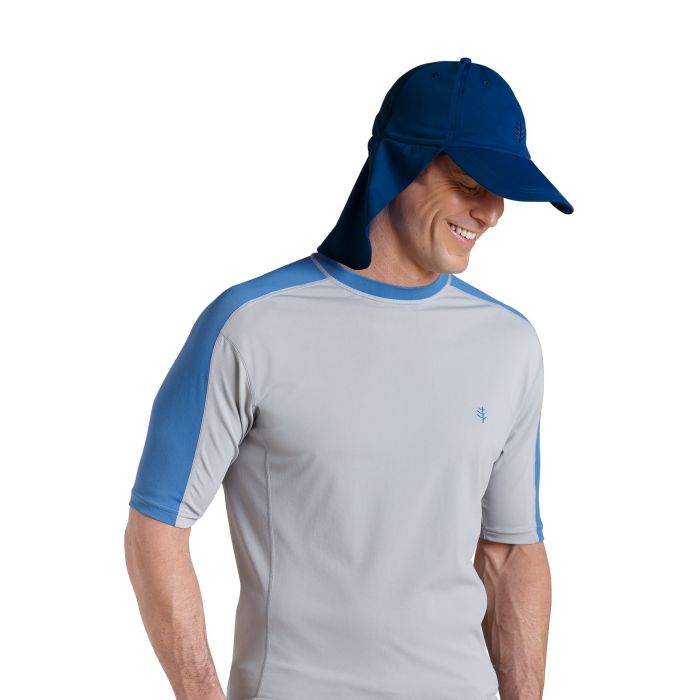 Coolibar - Chlorine Resistant All UV Sport Hat - Blue