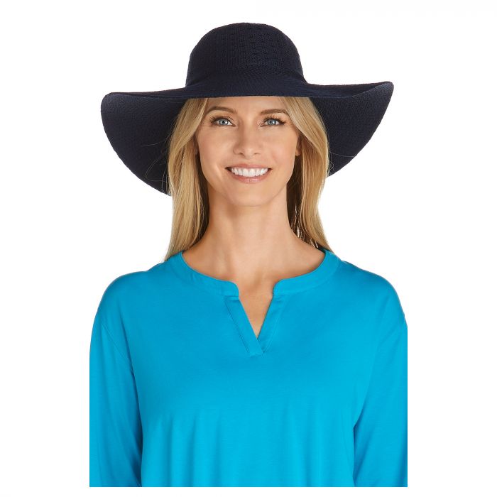 Coolibar - UV sun hat for women - Navy blue