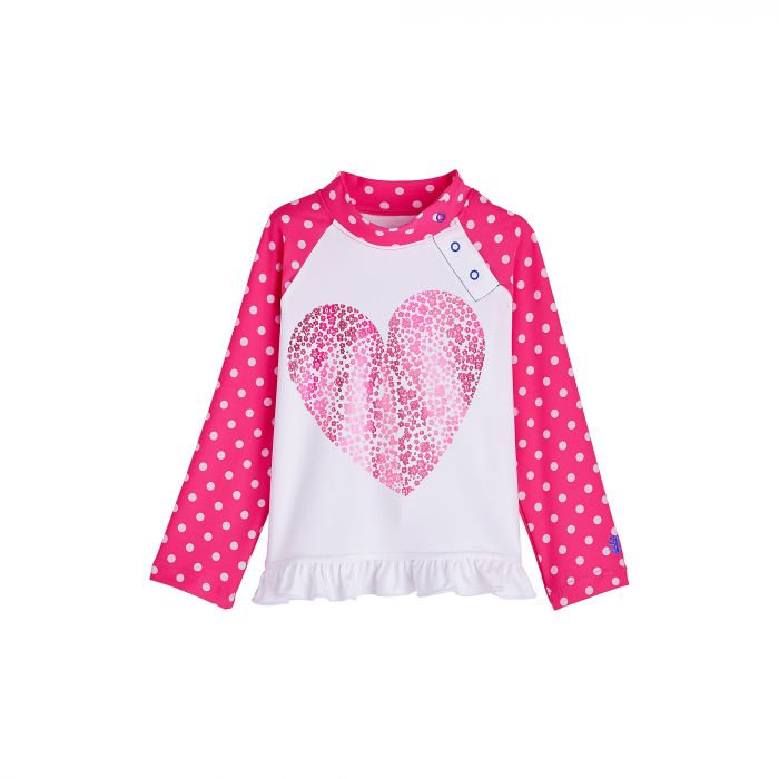 Coolibar - UV swim shirt for babies and toddlers - Floral Heart