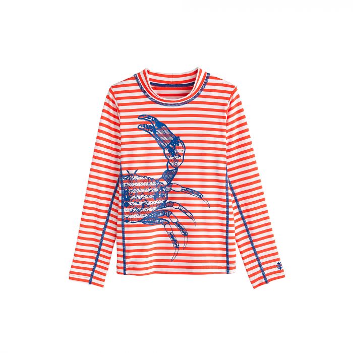 Coolibar - UV swim shirt for children - Blue Crab
