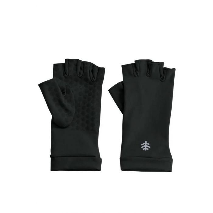 Coolibar - UV Fingerless Sun Gloves for adults - Ouray - Black