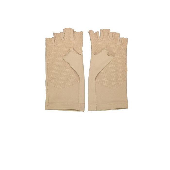 Coolibar - UV resistant fingerless gloves - Beige