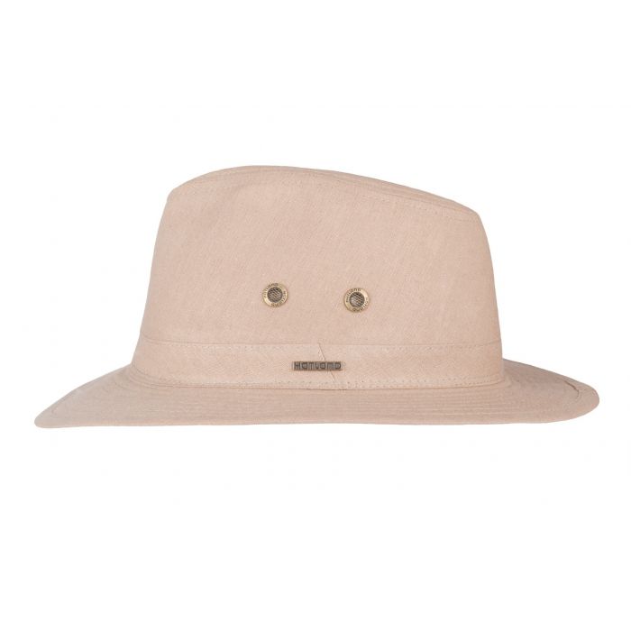 Hatland - UV Fedora hat for men - Yannick - Khaki
