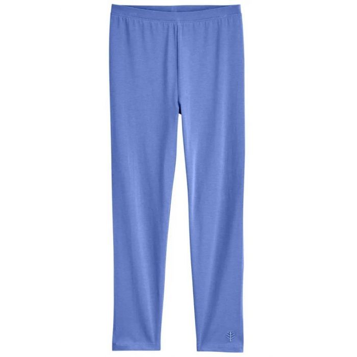 Coolibar - UV Summer Leggings for girls - Monterey - Solid - Aura Blue