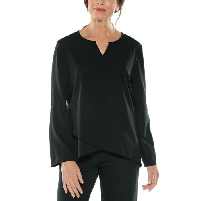 Coolibar - UV Tunic Top for women - Santa Barbara - Solid - Black