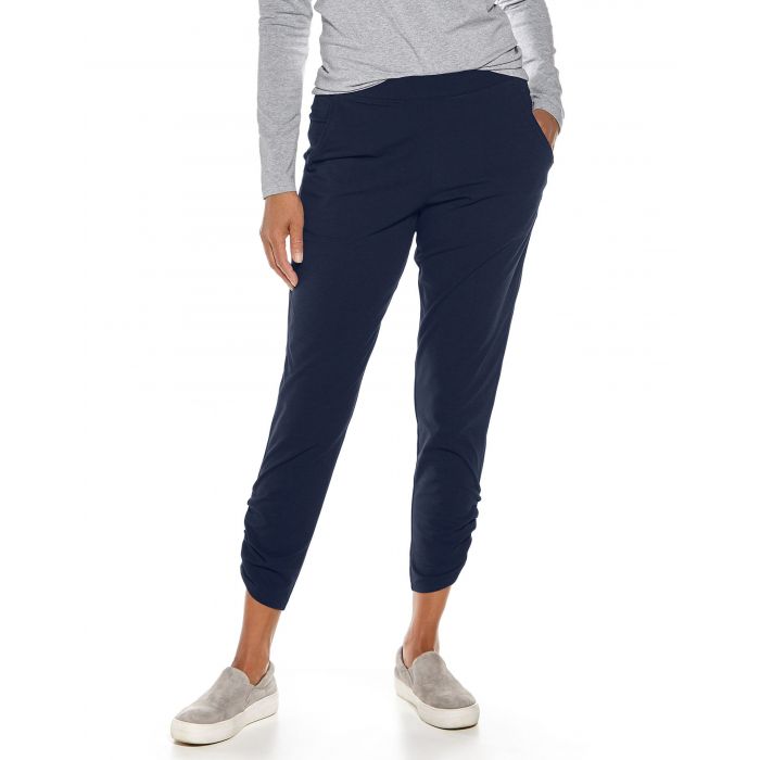 Coolibar - Casual UV pants for women - Café Ruche - Navy