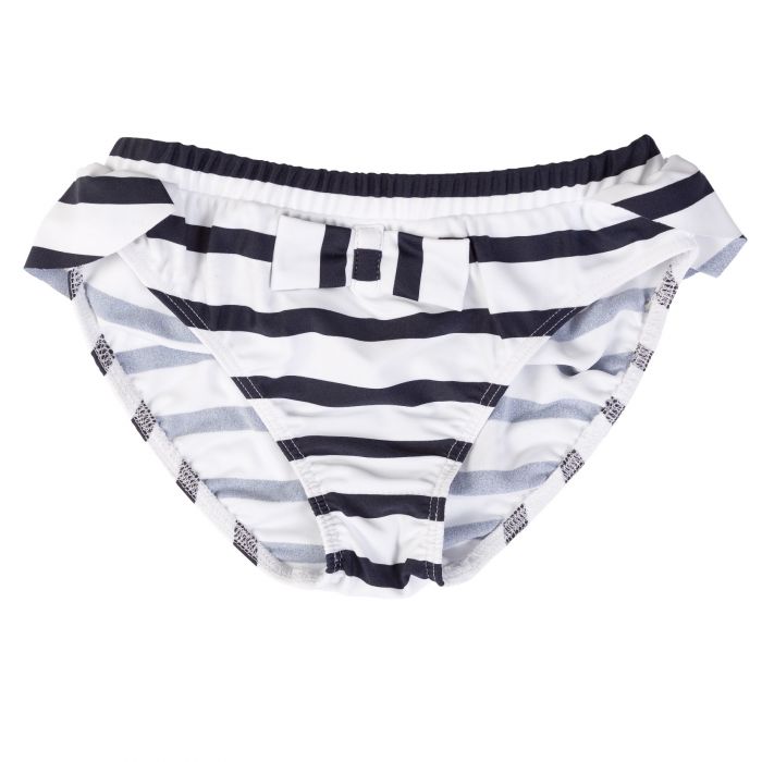 Petit Crabe - UV Bikini bottom - Striped - White/Navy