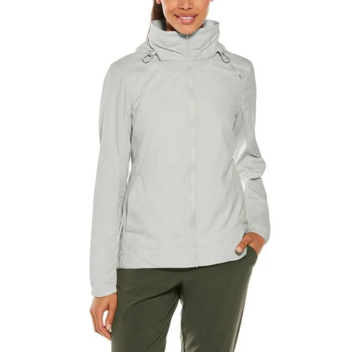 Coolibar - UV Packable Jacket for women - Jura - Solid - Ice Grey 