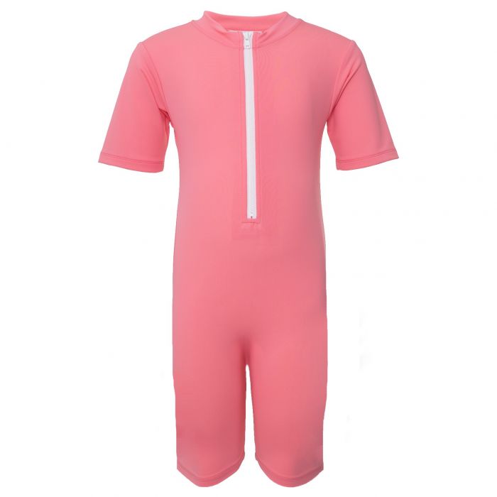 Petit Crabe - UV Swimsuit short sleeves - Popsicle - Pink