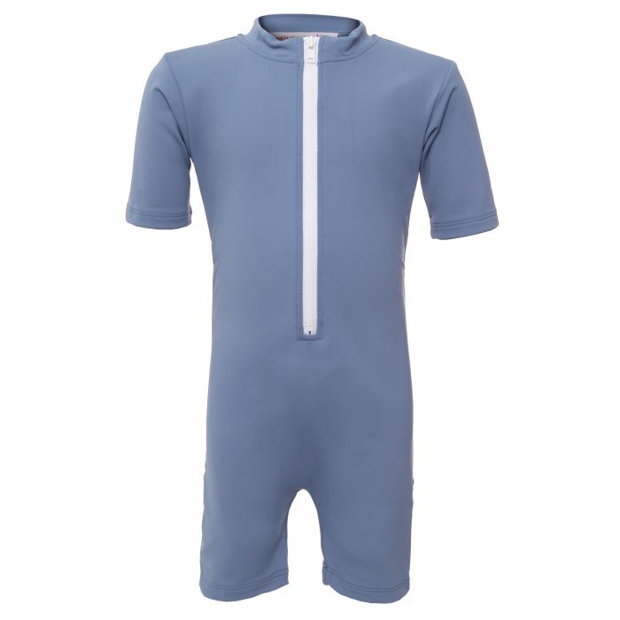 Petit Crabe - UV Swimsuit short sleeves - Chief - Light Blue