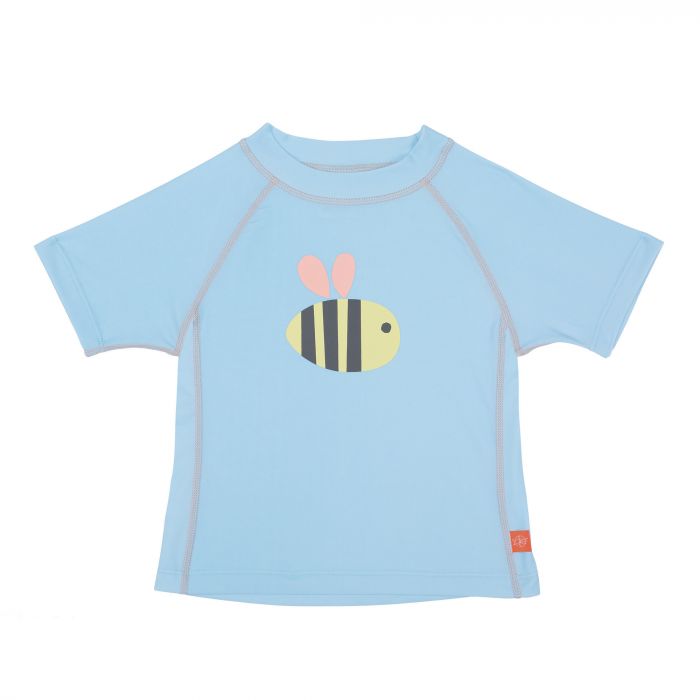 Lässig - UV swim shirt for children - Bumble Bee - Light blue