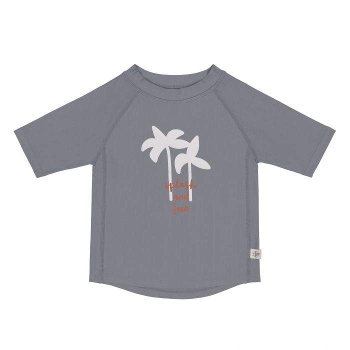 Lässig - UV rashguard with short sleeves for kids - Palms - Grey