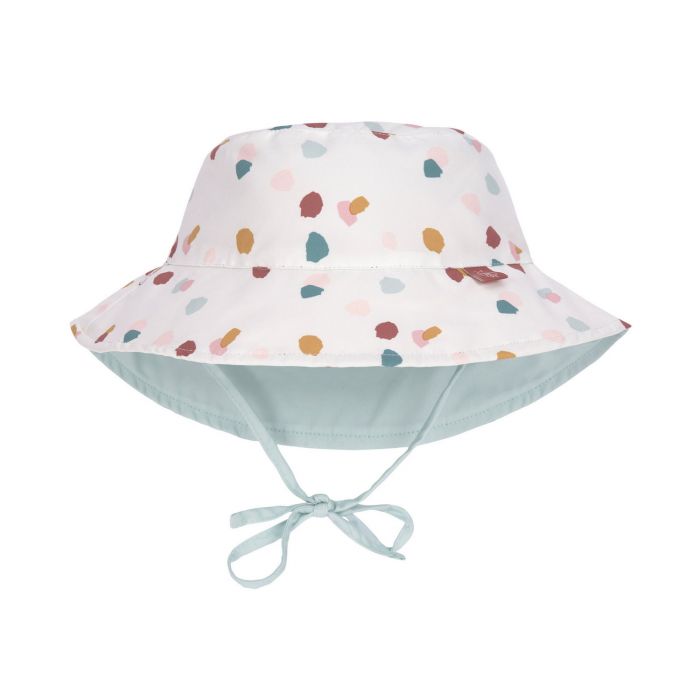 Lässig - Reversible UV Bucket hat for babies - Spotted - White