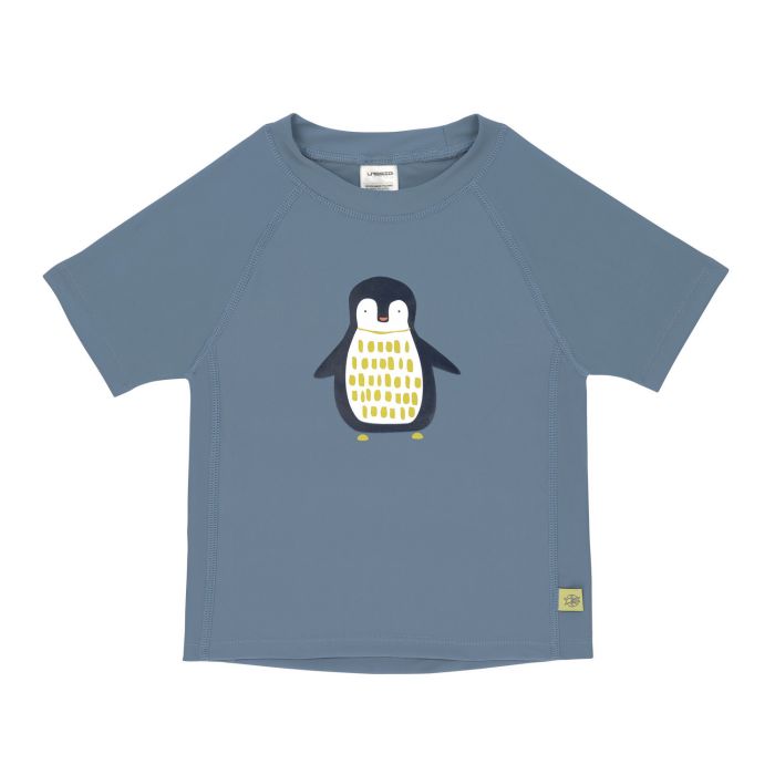 Lässig - Kids' UV swim shirt - short-sleeve - Penguin - blue
