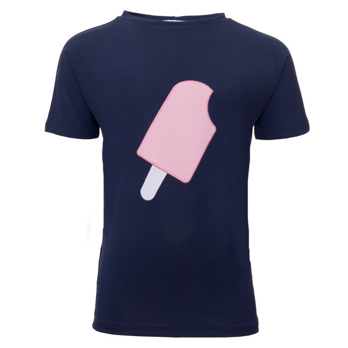 Petit Crabe - UV Swim shirt short sleeves - Popsicle - Navy