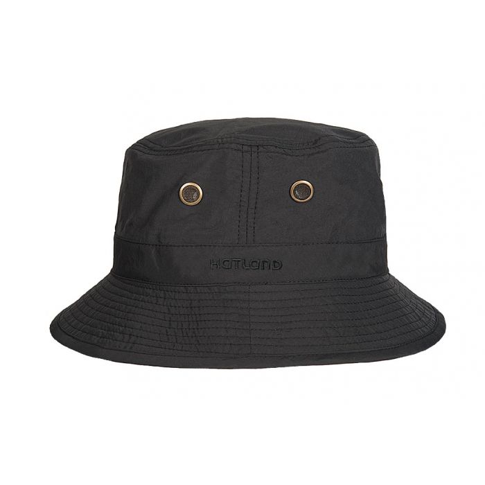 Hatland - Water-resistant UV Bucket hat for men - Kasai - Black