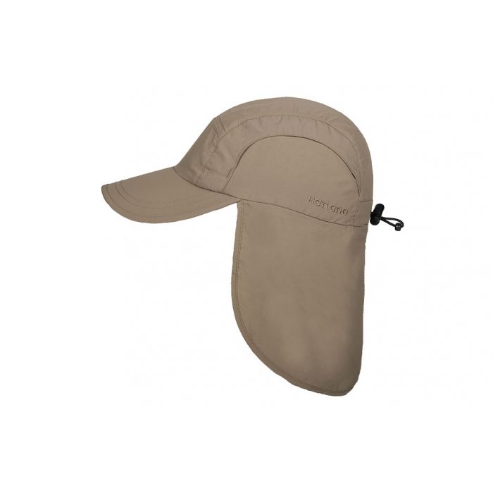 Hatland - Cooling UV Sun cap with neck protection for men - Malcolm - Beige