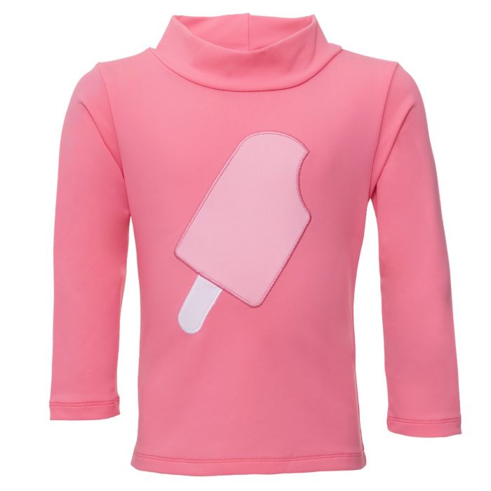 Petit Crabe - UV Swim shirt longsleeve - Popsicle - Pink