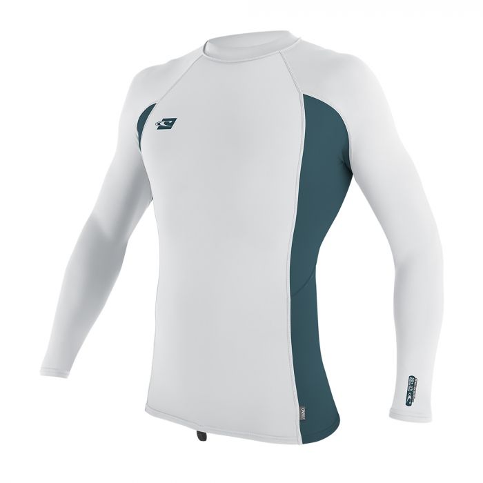 O'Neill - Men's UV swim shirt - long sleeved - white/teal