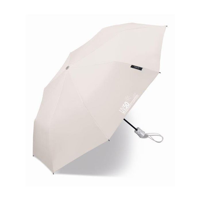 Happy Rain - Mini umbrella with UV protection - Automatic - Grey