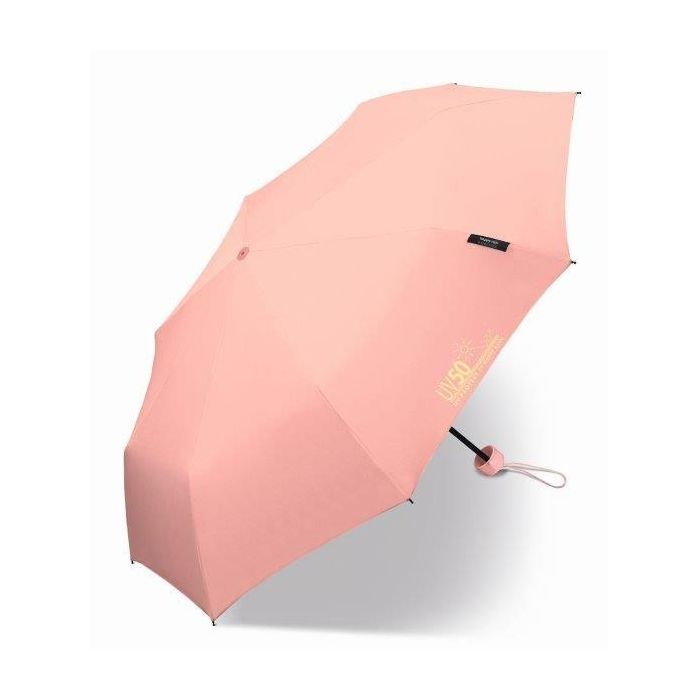 Happy Rain - Super mini umbrella with UV protection - Manual - Pink