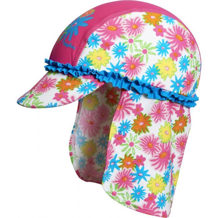 Playshoes - UV Sun cap children - pink flowers
