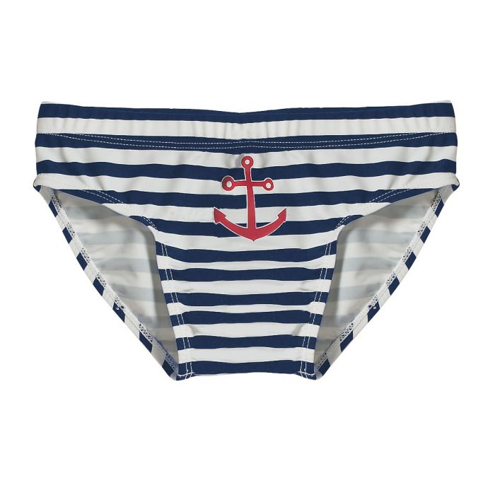 Playshoes - UV swimshorts blue white striped