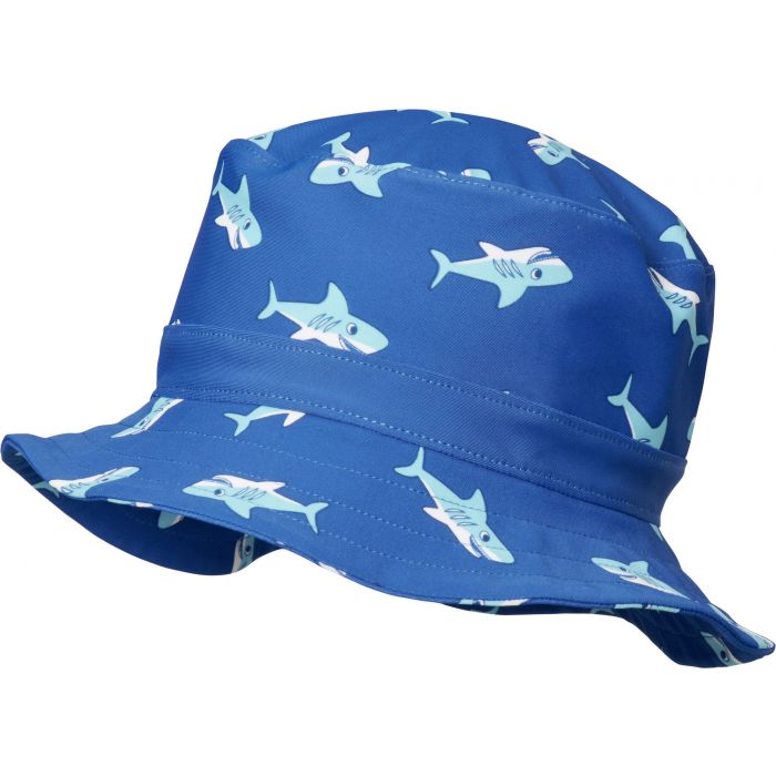 Playshoes - UV sun hat for boys - sharks - blue