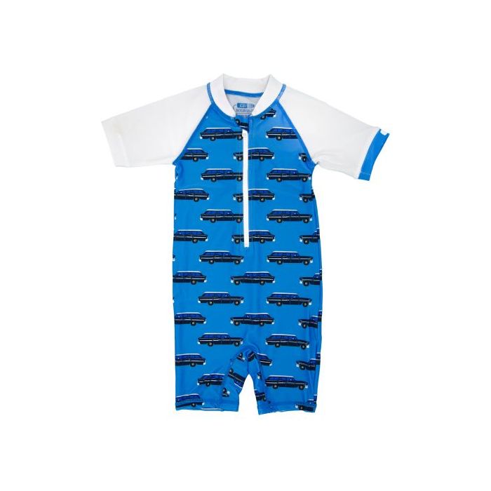 JUJA -  UV Swim suit for babies - short sleeves - Oldtimer - Lightblue