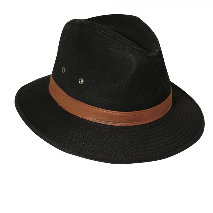 Dorfman Pacific - UPF 50+ Men's UV Hat Black