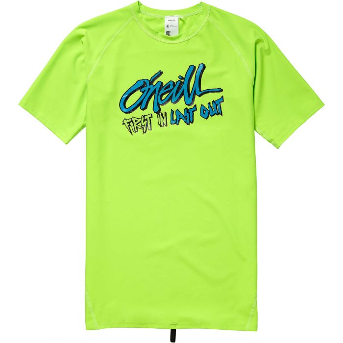 O'Neill - UV swim shirt for boys - First in Last out - Fluor green